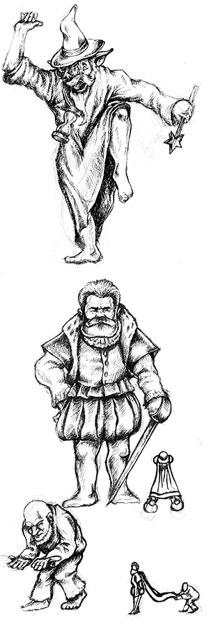 Darkstorme miniature concept designs