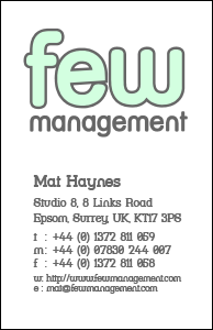 Few Management Business Card