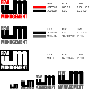 Few Management – early logo concepts