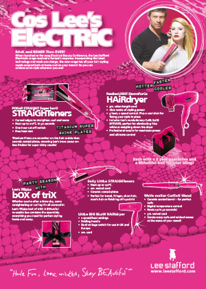 Lee Stafford Electricals Advert