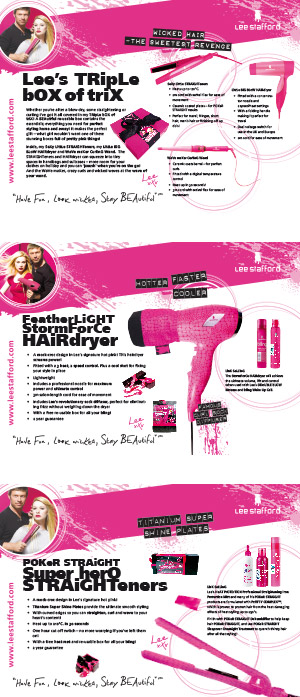 Lee Stafford Electricals Sales Presenters