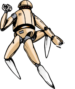 Robot Illustration for Alien Squad Leader